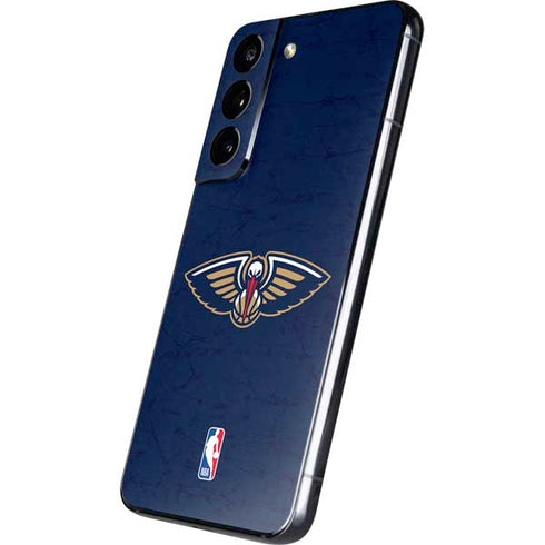 NBA New Orleans Pelicans Distressed Galaxy S22 Skin